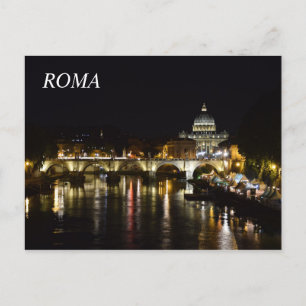 Carte Postale Postale de Rome la nuit
