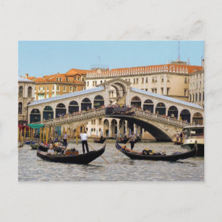 Carte Postale Postcard Rialto Bridge, Venice Italy
