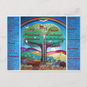Carte Postale Postcards Fruits of the Spirit