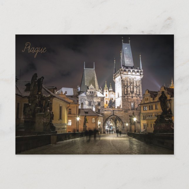 Carte Postale poste de la ciudad de Praga en República Checa (Devant)