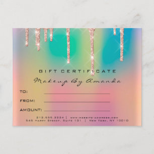 Carte Postale Poste de maquillage Ombre d'extension de bordereau