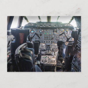 Carte Postale Poste de pilotage Concorde