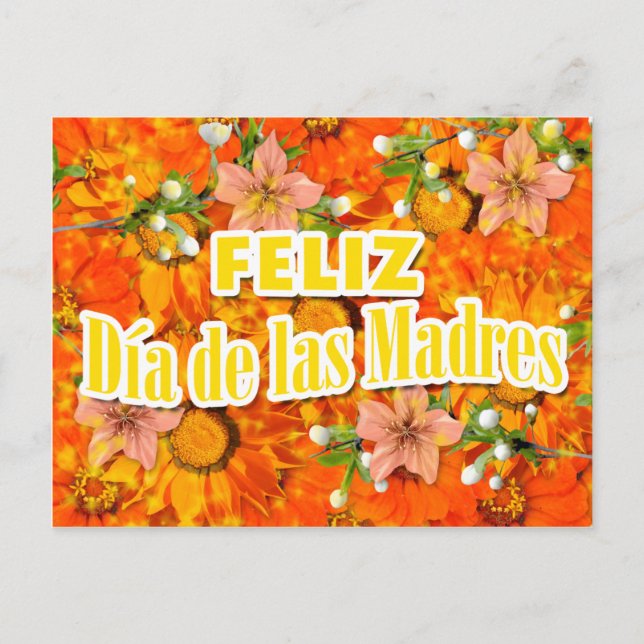Carte Postale Poste de Tarjeta - Feliz Día de las Madres (Devant)