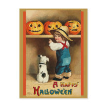 Poste d'Halloween vintage