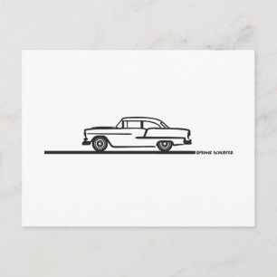Carte Postale Poste rigide Chevy 1955