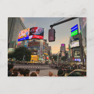 Carte Postale Poste Shibuya, Tokio