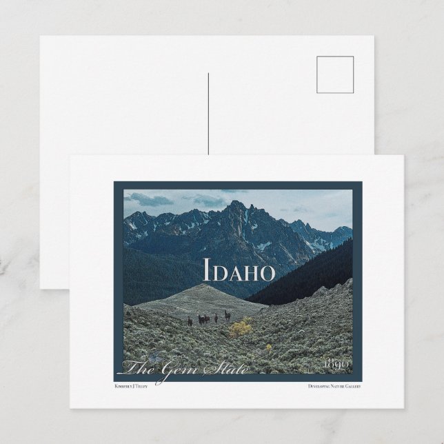 Carte Postale Poster Art Idaho (Devant / Derrière)