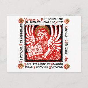 Carte Postale Poster d'art de Venise 1895