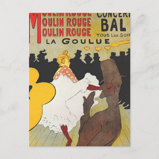 Carte Postale Poster d'art Toulouse Lautrec (Devant)