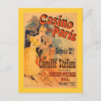 Poster d'Art Vintage Casino de Paris