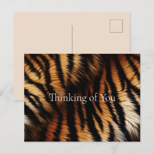 Carte Postale Poster de animal Orange Black Tiger Stripes