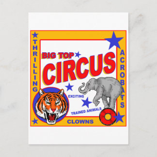 Carte Postale Poster de cirque vintage