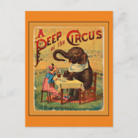 Poster de cirque vintage : Circus Elephant