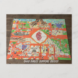 Carte Postale Poster de crise Ohio Direct Support