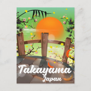 Carte Postale Poster de la fleur japonaise de Takayama.