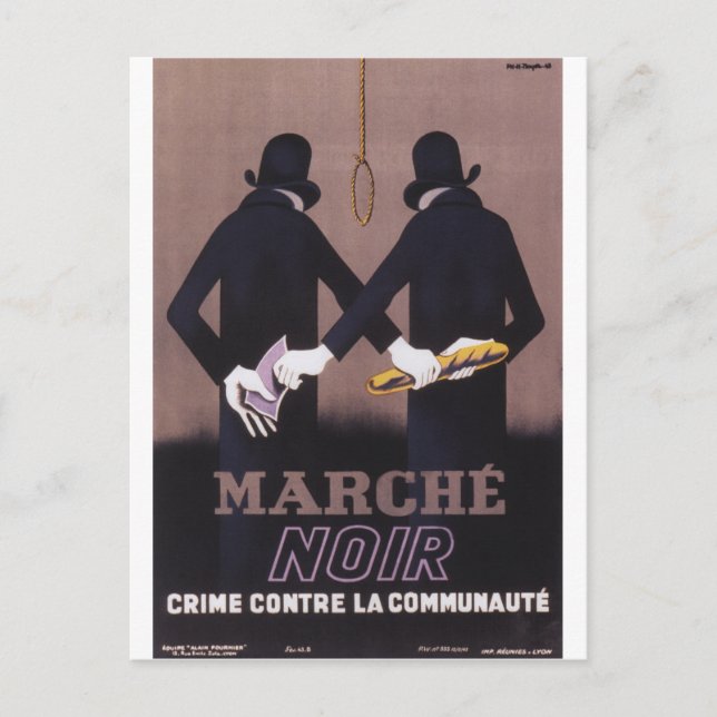 Carte Postale Poster de la propagande des Marches (Devant)