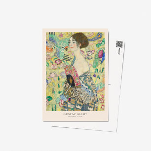 Carte Postale Poster de l'exposition Gustav Klimt Lady with Fan 
