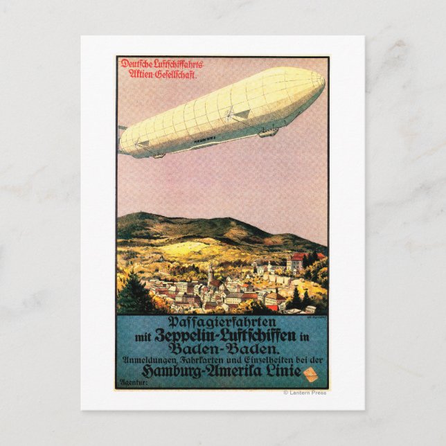 Carte Postale Poster de Luftschiff Zeppelin (Devant)