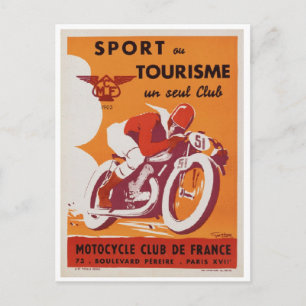 Carte postale - Poster de moto Vintage