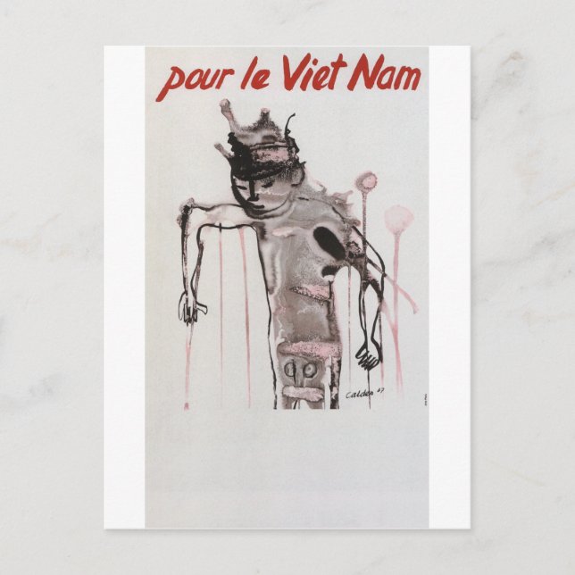 Carte Postale Poster de propagande du Vietnam (Devant)