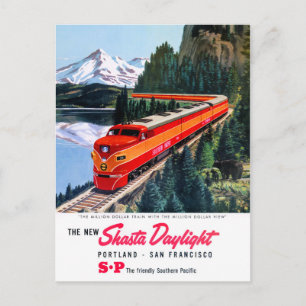 Carte Postale Poster de Shasta Daylight Portland San Francisco