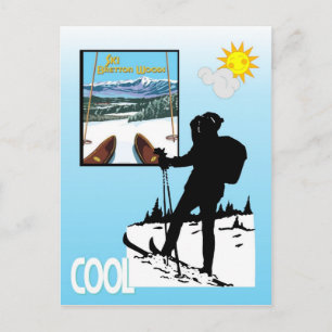 Carte Postale Poster de ski vintage, Ski Bretton Woods