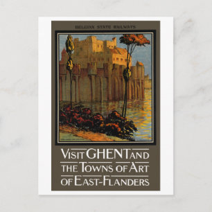 Carte Postale Poster de Visite vintage de Gand