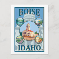Poster de voyage de Boise, IdahoScenic
