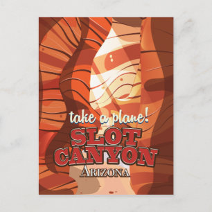 Carte Postale poster de voyage de Slot Canyon Arizona