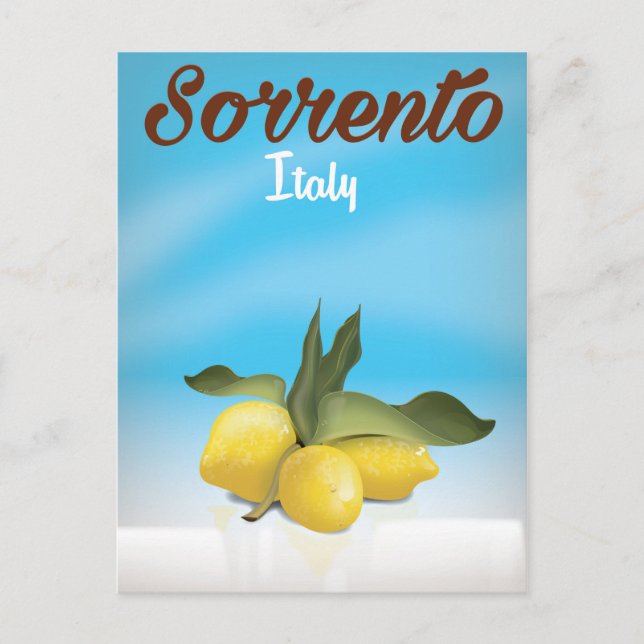 Carte Postale poster de voyage en Italie Sorrento (Devant)