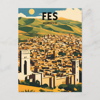 Carte Postale Poster de voyage Fes Maroc