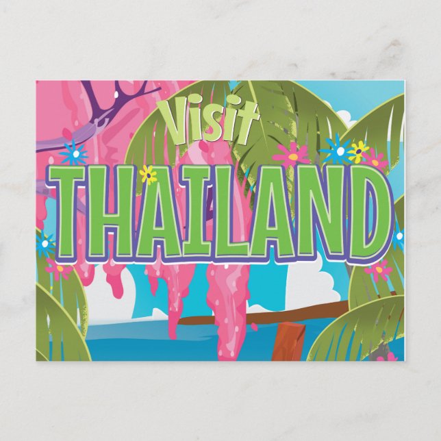 Carte Postale poster de voyage fun en Thaïlande (Devant)