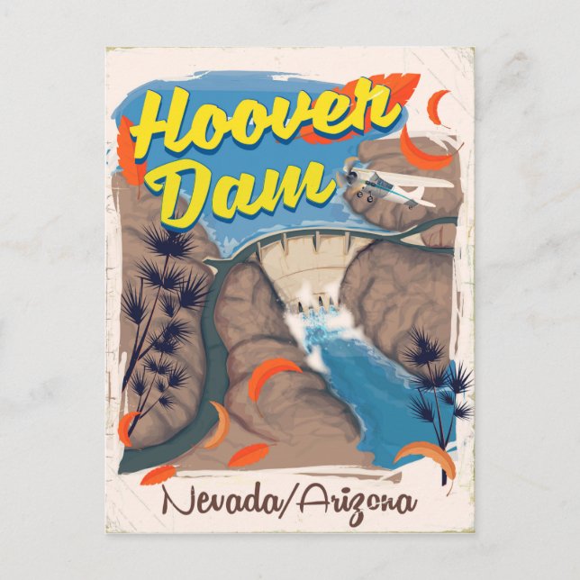 Carte Postale Poster de voyage Hoover Dam Nevada/Arizona (Devant)