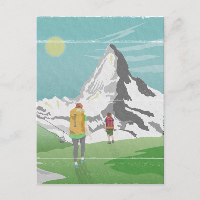 Carte Postale poster de voyage matterhorn Suisse (Devant)