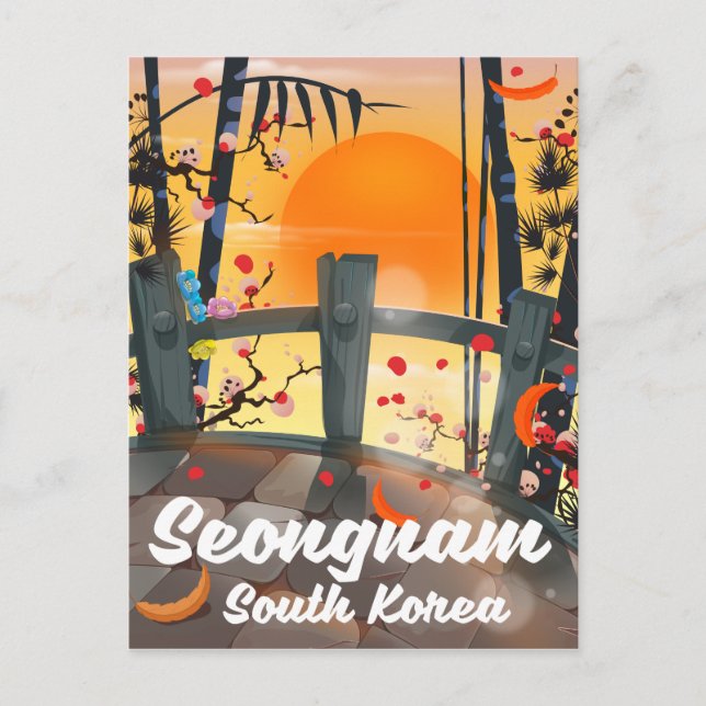Carte Postale Poster de voyage Seongnam Corée du Sud (Devant)