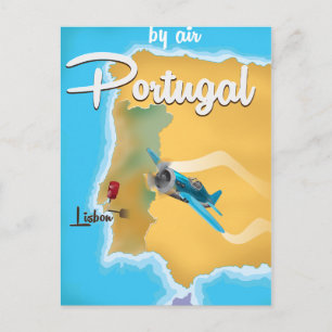 Carte Postale Poster de voyage vintage Portugal