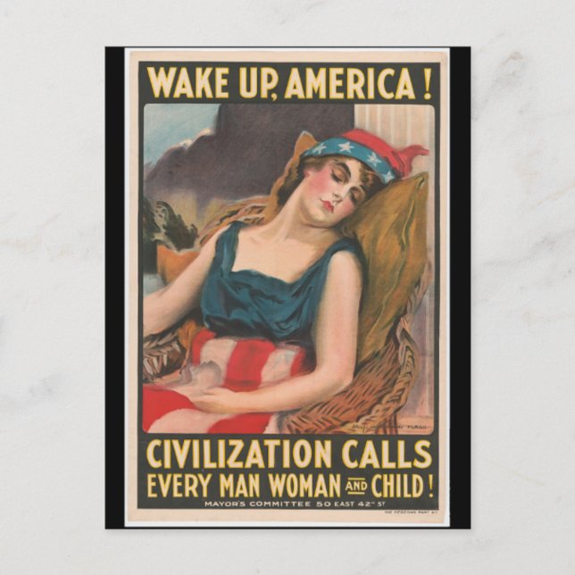 Carte Postale Poster de Wake Up America (Devant)