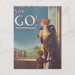 Carte Postale Poster des femmes britanniques say_Propaganda