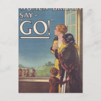 Carte Postale Poster des femmes britanniques say_Propaganda