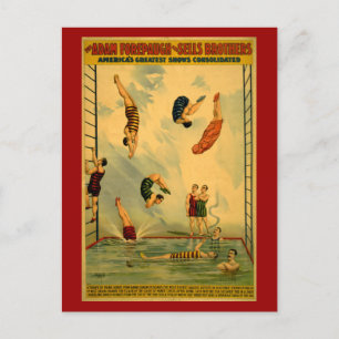 Carte Postale Poster du cirque de plongée / plongée