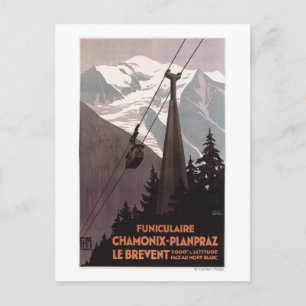 Carte Postale Poster du funiculaire Le Brevent