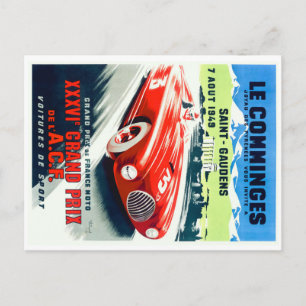 Carte Postale Poster du Grand Prix de France 1949