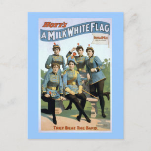 Carte Postale Poster du Hoyt's A Milk White Flag Théâtre Vintage