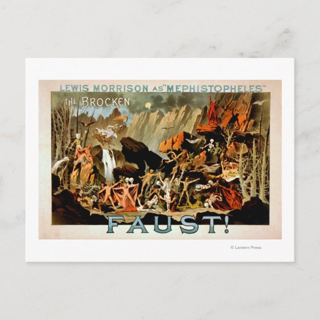Carte Postale Poster du théâtre musical Faust (Devant)