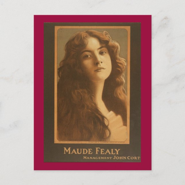 Carte Postale Poster du Théâtre Vintage Maude Fealy (Devant)