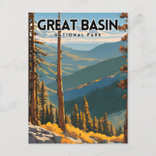 Carte Postale Poster du Vintage voyage du parc national Great Ba