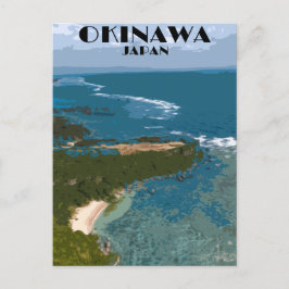 Carte Postale Poster du Vintage voyage japonais Okinawa