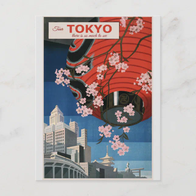 Carte Postale Poster japonais du Vintage voyage Tokyo Japon