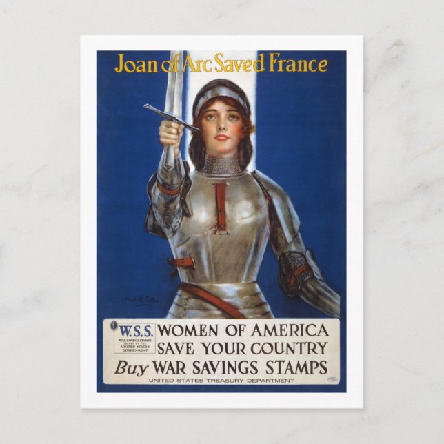 Carte Postale Poster Joan_of_Arc_WWI_Propagande (Devant)
