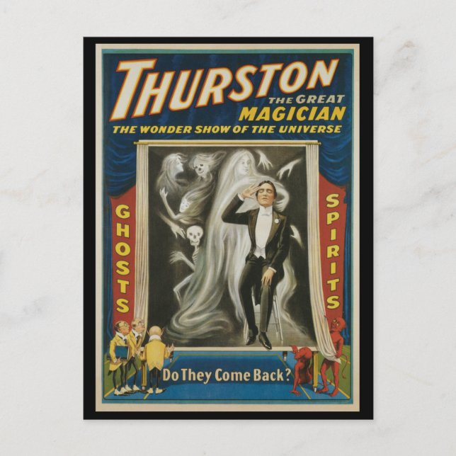 Carte Postale Poster Magique vintage, Thurston, Le Grand Magicie (Devant)